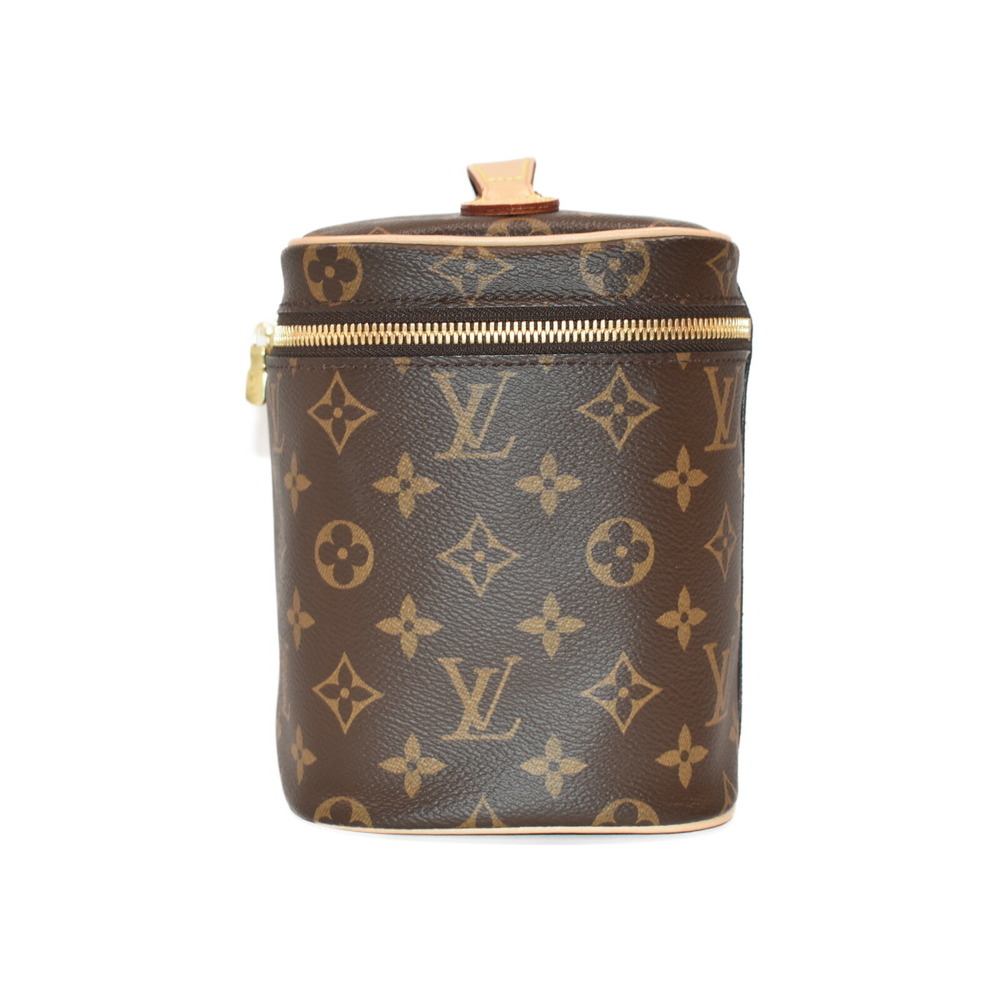 Louis Vuitton Cosmetic Bag Canvas Tan Vanity Beige Makeup Handbag Pouch Monogram